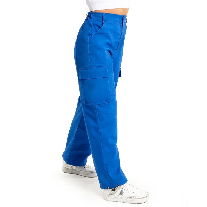 Youth Cargo Parachute Wide Leg Cinched Pants