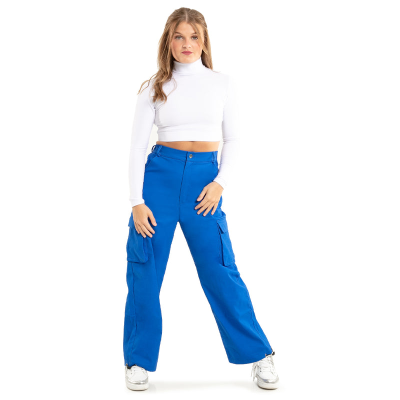 Cargo Parachute Wide Leg Cinched Pants