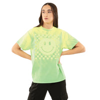 Checkered Smiley Face Tee