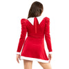 Youth Holiday Santa Velvet Dress