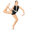 Youth Mesh Overlay Cross Back Leotard