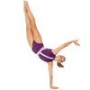 Youth Halter Cut Out Mesh Open Back Leotard