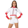 Baseball Strike Out Pin Stripe Biketard