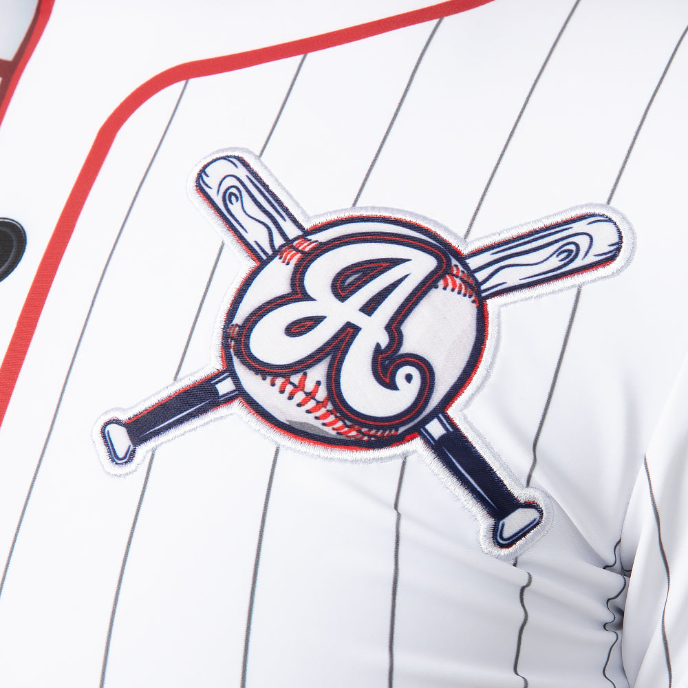 Baseball Strike Out Pin Stripe Biketard