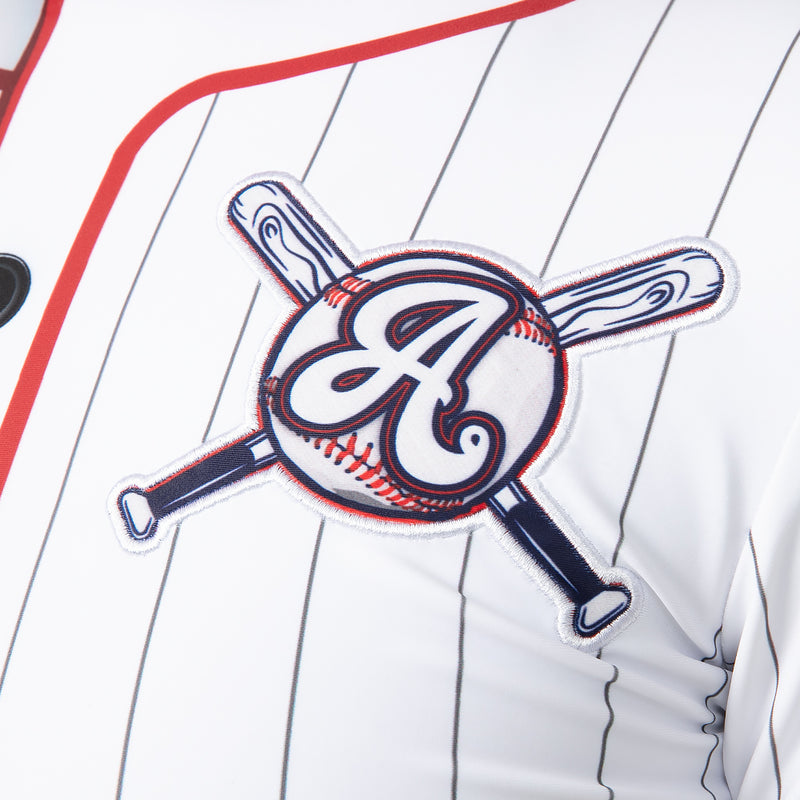 Baseball Strike Out Pin Stripe Biketard