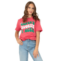 Youth Santa's Favorite Dancer Tshirt