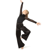 Youth Satin Lux Wide Leg Pant