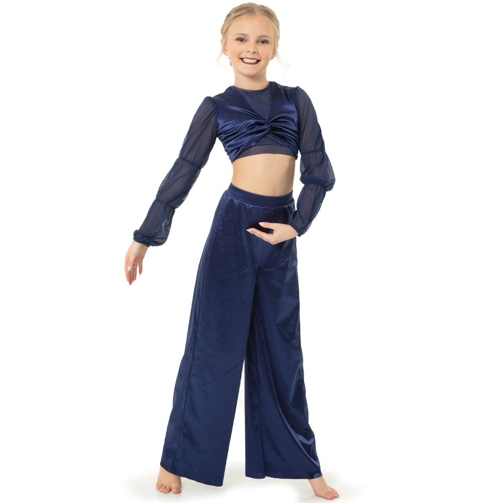 Youth Billow Sleeve Twist Midi Top