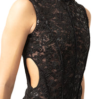 Youth Lace Sequin Sleeveless Performance Leotard