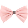 Large Leatherette Bow with Contrast Trim