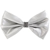 Large Leatherette Bow with Contrast Trim