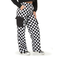 Checkered Wide Leg Pant