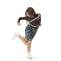 Youth Dynamic Long Sleeve Stripe Biketard