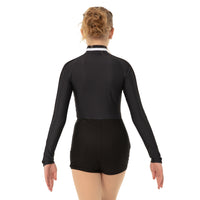 Youth Dynamic Long Sleeve Stripe Biketard