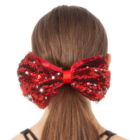 Large Sequin Hair Bow