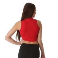 Youth Mock Neck Crop Top