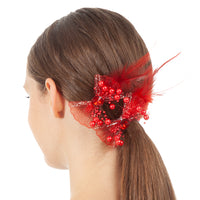 Flower Beaded Hair Clips- 2 Pack