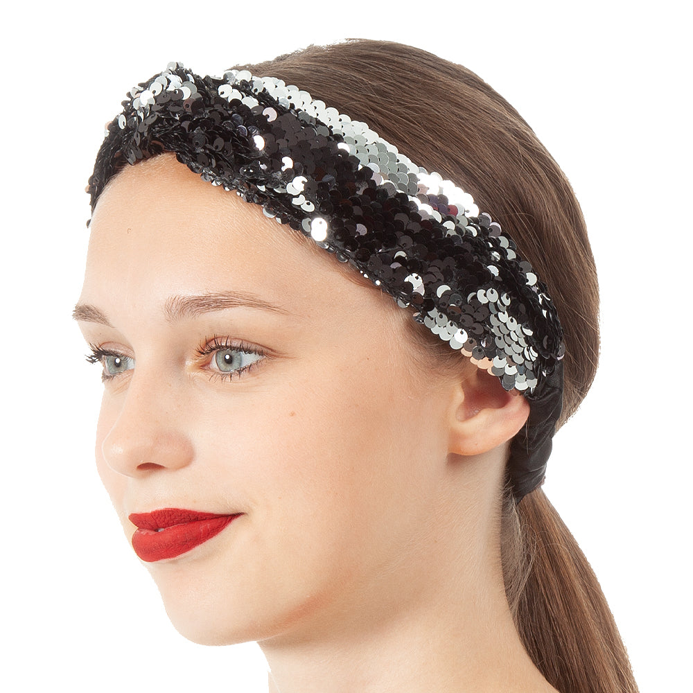 Twist Knot Sequin Headband