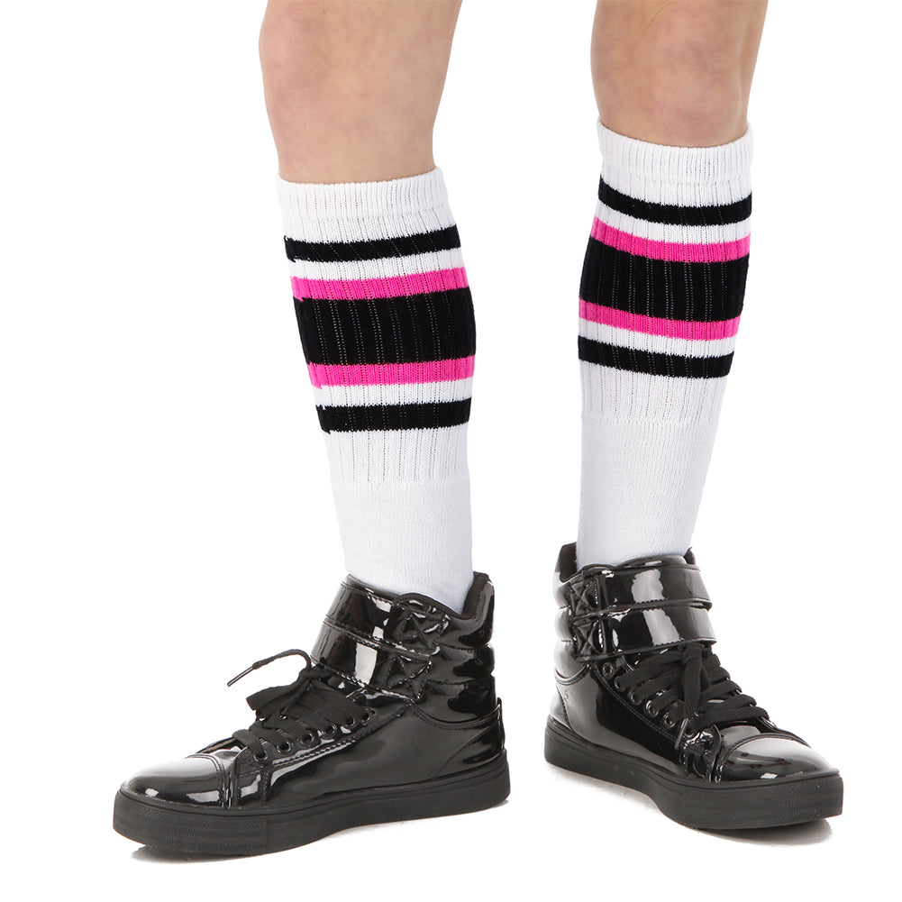 14 Inch Striped Tube Socks