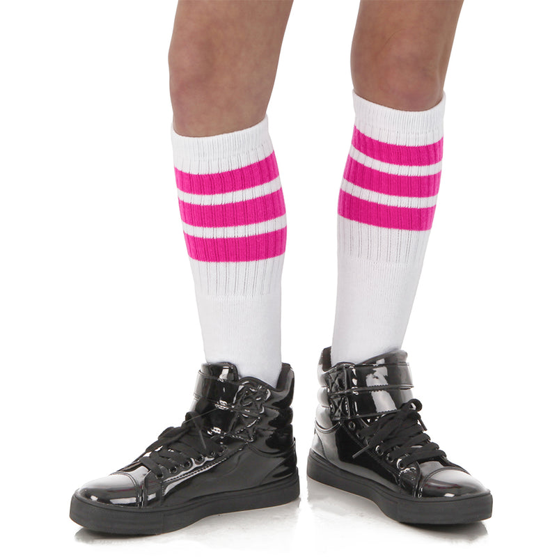 19 Inch Striped Tube Socks