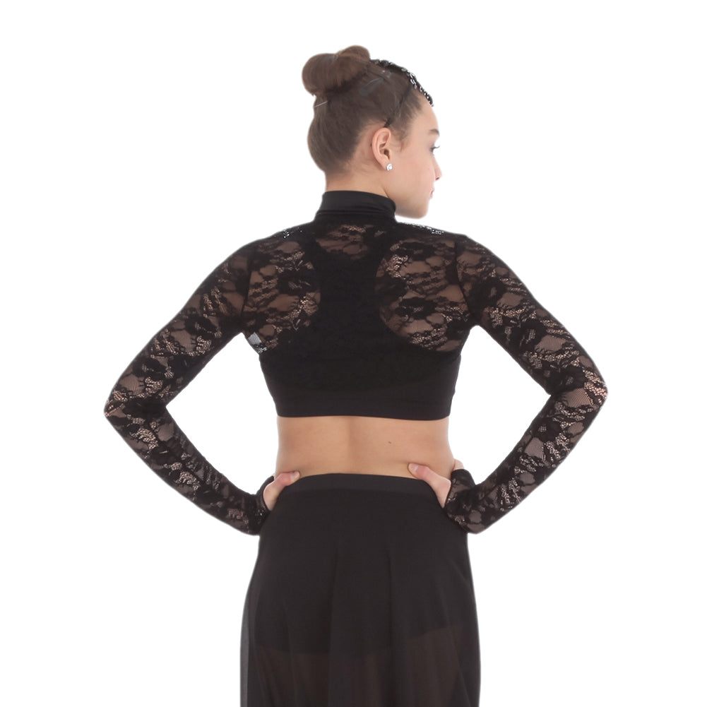 Body Wrapper Lace Crop Jacket