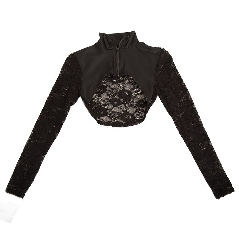 Youth Body Wrapper Lace Crop Jacket