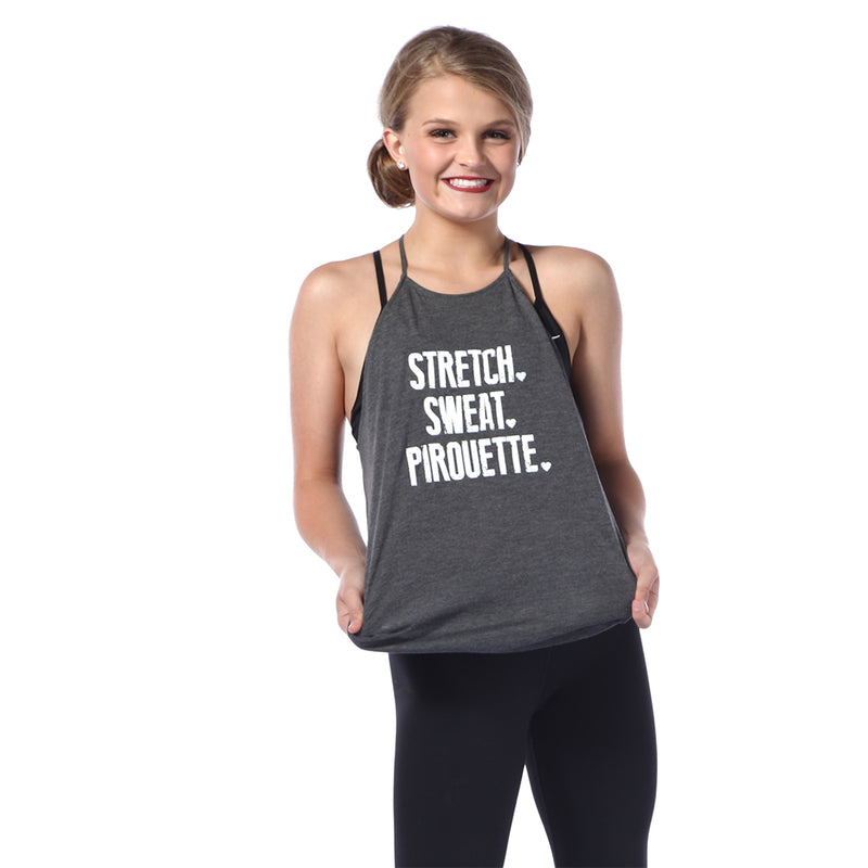 Stretch Sweat Pirouette Tank