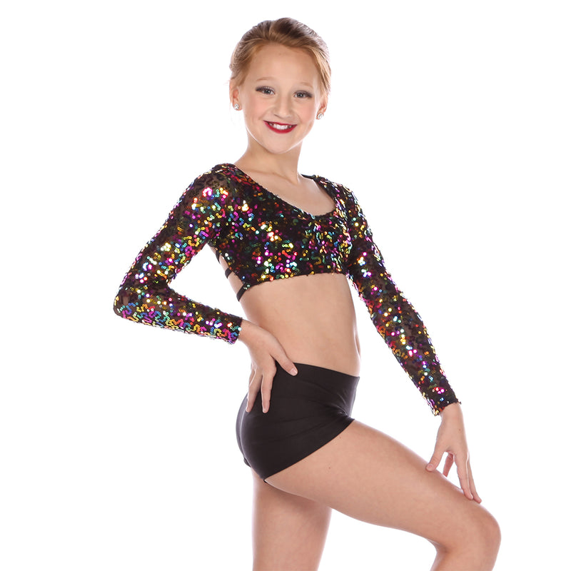 Long Sleeve Sequin Top