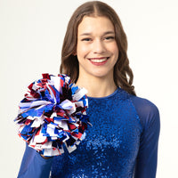 Three-Color Metallic Cheerleading Pom Poms