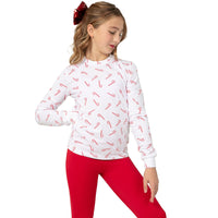 Candy Cane Long Sleeve Tee Shirt