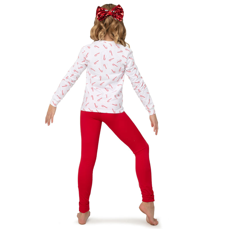 Candy Cane Long Sleeve Tee Shirt