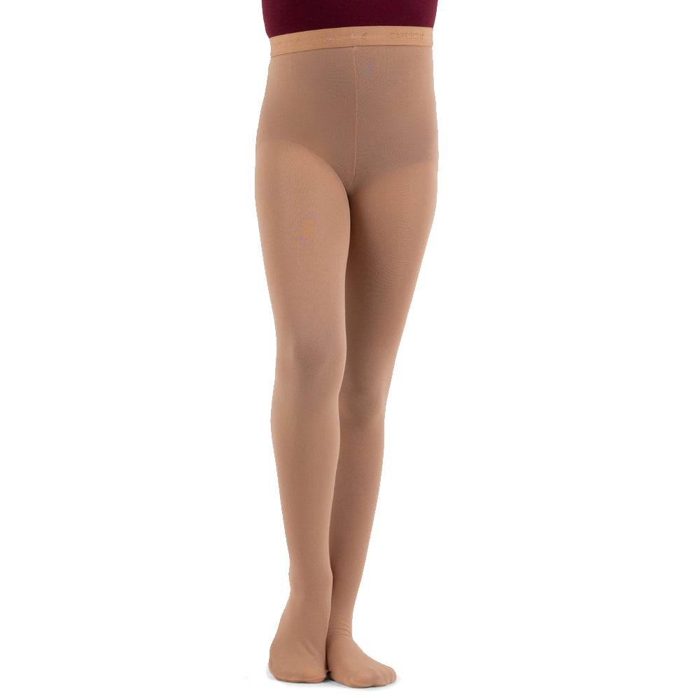 Capezio Hold and Stretch Footed Tight- Youth