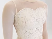 Sequin Ombre Waterfall Long Sleeve Biketard